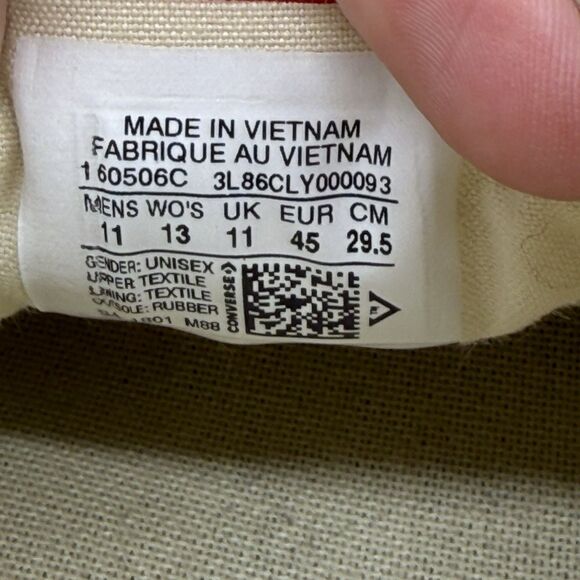 Converse Chuck Taylor 70 OX Barely Rose Flamingo Canvas Mens Size 11 160506C - Picture 7 of 7